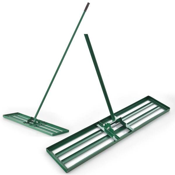 Costway Lawn Leveling Rake 36'' x 10'' Heavy Duty Level Lawn Tool for ...