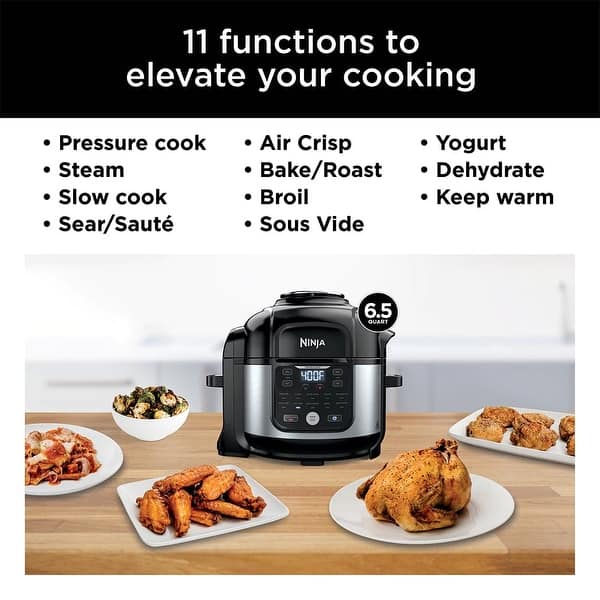 NINJA Foodi 9-in-1 6.5 Qt. Electric Pressure Cooker & Air Fryer