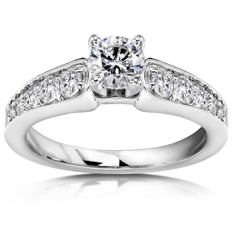 3/4ct Diamond Engagement Ring White Gold