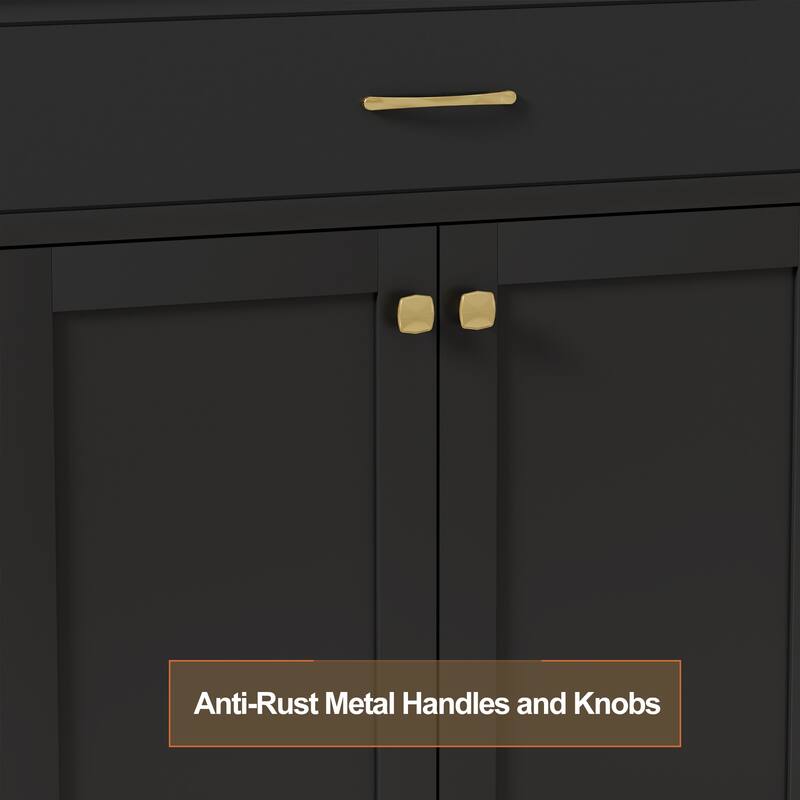 Modern Bathroom Vanity with Sink & Faucet Storage Cabinet Set