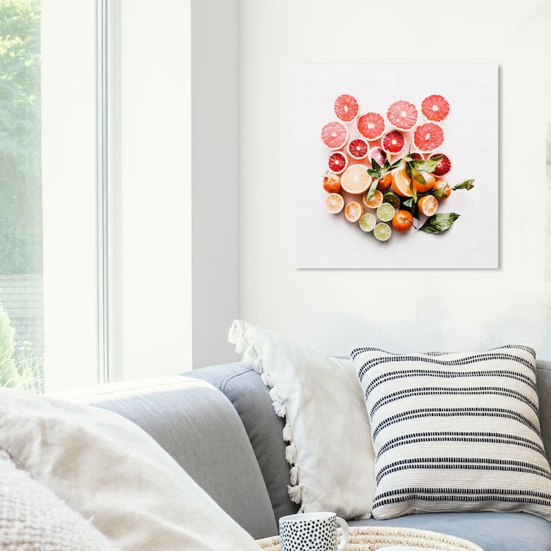Wynwood Studio 'Citrus Love' Food and Cuisine Wall Art Canvas Print Fruits - Orange, Green
