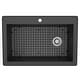 preview thumbnail 80 of 82, Karran Drop-In Quartz 33 in. 1-Hole Single Bowl Kitchen Sink Kit