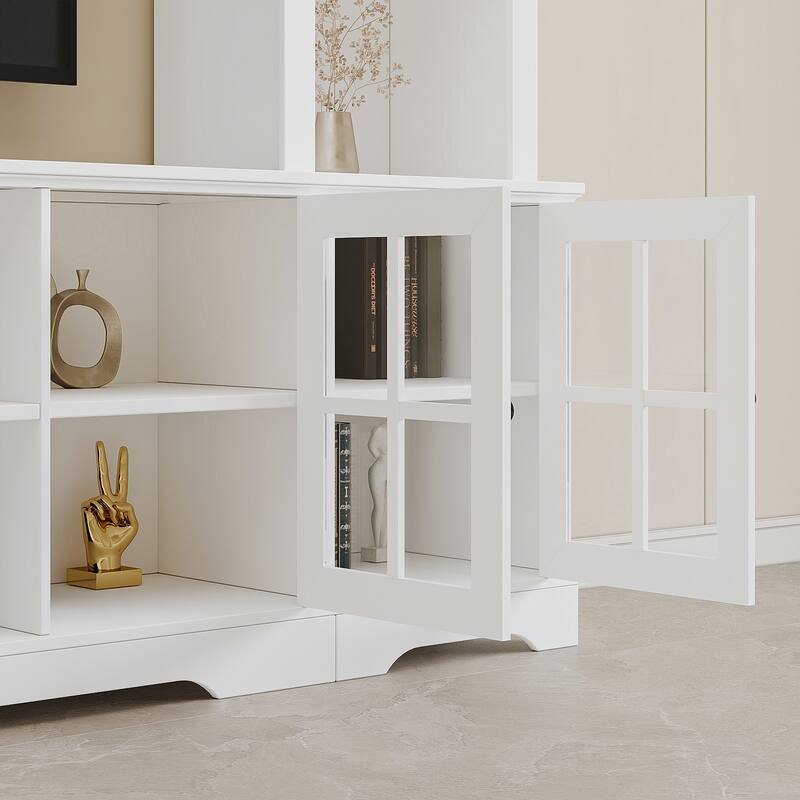 Wall Unit TV Stand with Storage Large Entertainment Center with Bookshelves for TVs up to 65", Media Console for Living Room