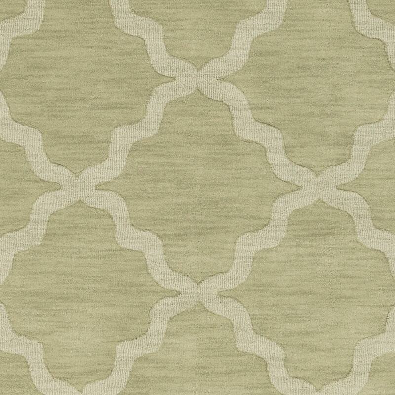 Hand-Tufted Amy Tone-on-Tone Lattice Wool Rug