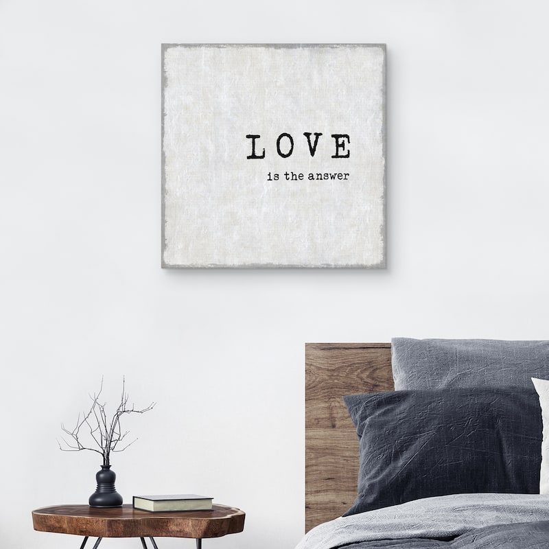 Love is the Answer by Jamie MacDowell Canvas Art Print