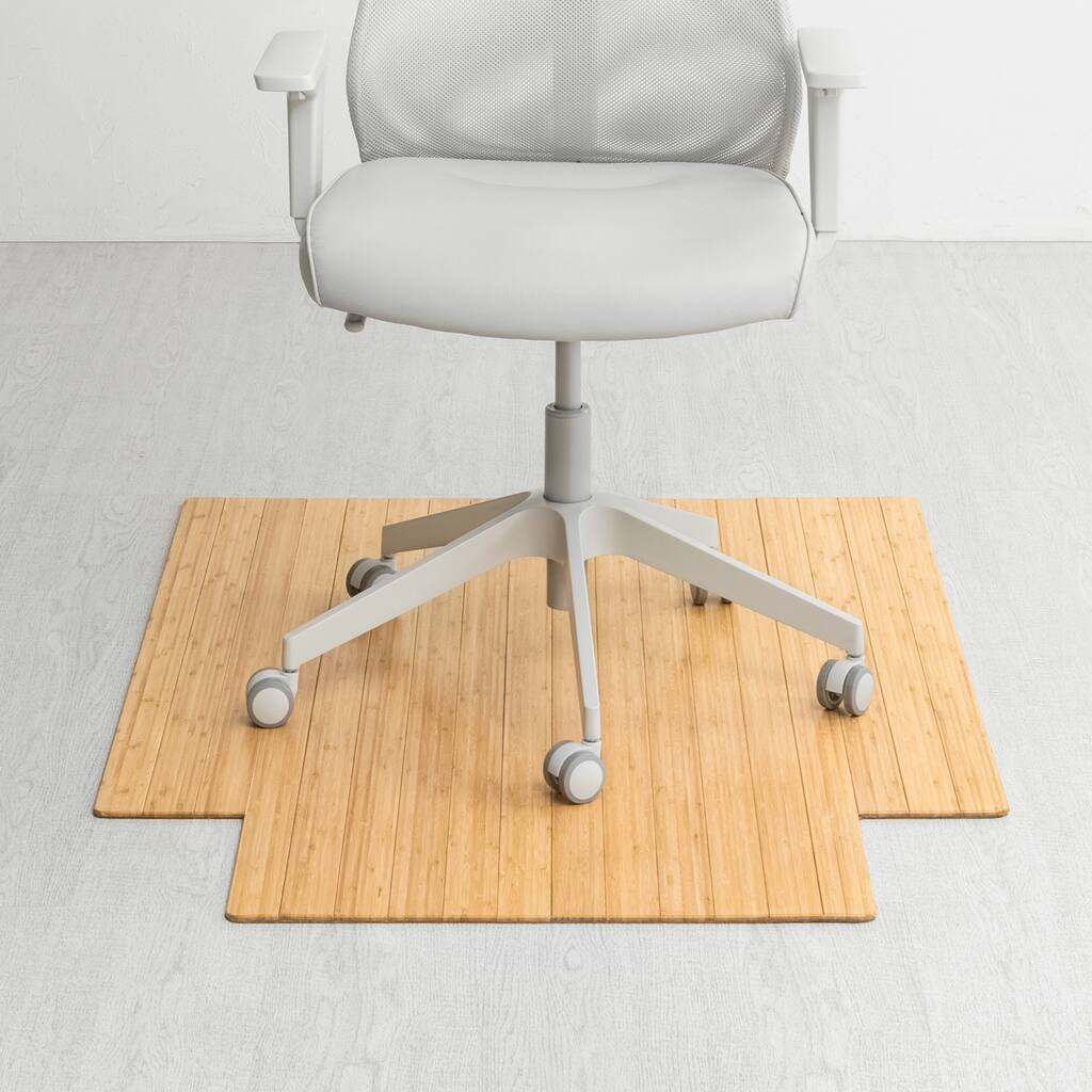 Eco Bamboo Standard Natural Chair Mat (36' x 48')