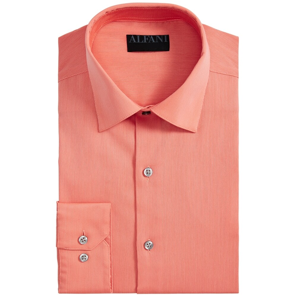 orange and white dress shirt