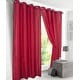 preview thumbnail 2 of 18, Diamond Metallic Faux Silk Single Grommet Curtain Panel - (1x) 54 x 90 in. Red