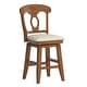 preview thumbnail 73 of 79, Eleanor Napoleon Back Wood Swivel Chair by iNSPIRE Q Classic Counter Height - Oak