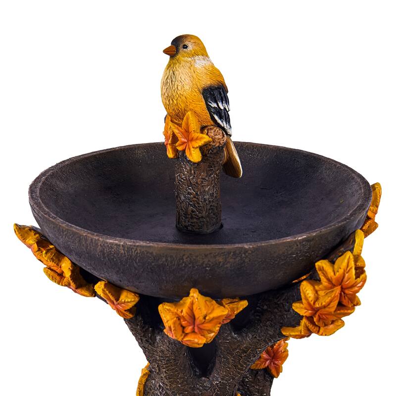 Maple Tree Resin Birdbath