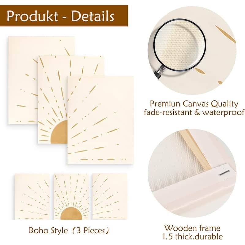 Wall Art - Framed Canvas Prints - Perfect for Modern and Neutral