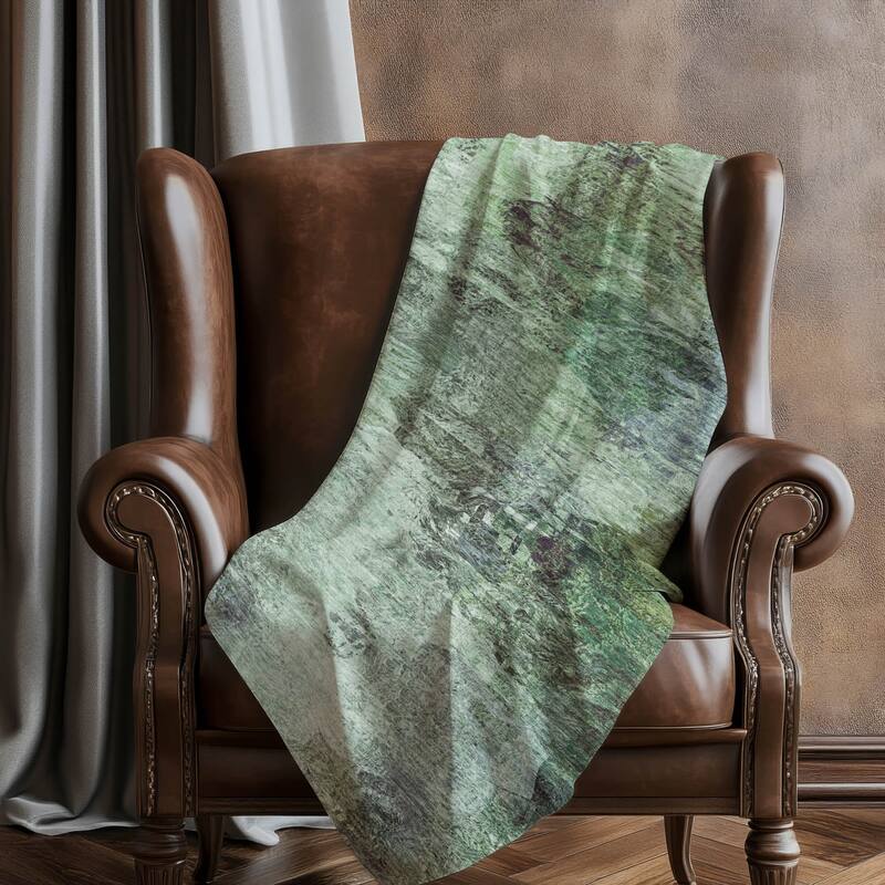 Premium Machine Washable Modern Abstract Sherpa Throw Blanket
