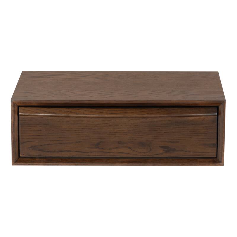 SAFAVIEH Couture Philbert 1-Drawer Floating Nightstand - Walnut