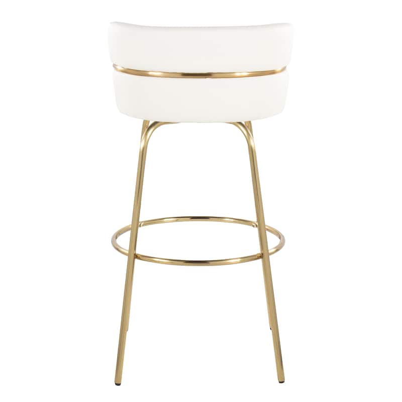 Silver Orchid Lena 30" Fixed-Height Bar Stool (Set of 2)