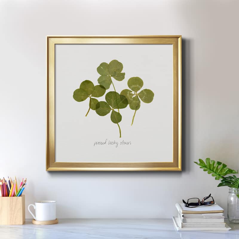 Pressed Clover I-Premium Framed Canvas - Ready to Hang