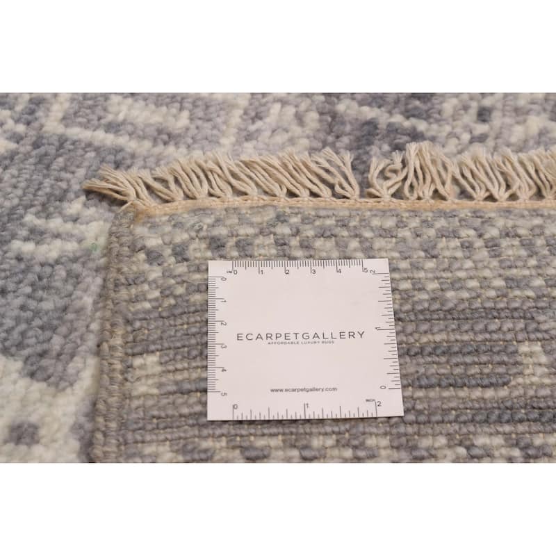 ECARPETGALLERY Hand-knotted Mystique Grey Wool Rug - 5' 2" x 8' 5"