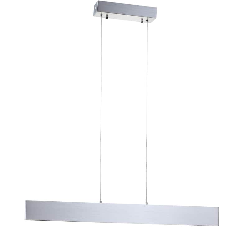 Julian 40" Dimmable Adjustable Integrated LED Metal Linear Pendant, by JONATHAN Y