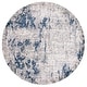 preview thumbnail 30 of 40, SAFAVIEH Meadow Matthissa Modern Abstract Rug 6'7" Round - Ivory Grey/Blue - Round