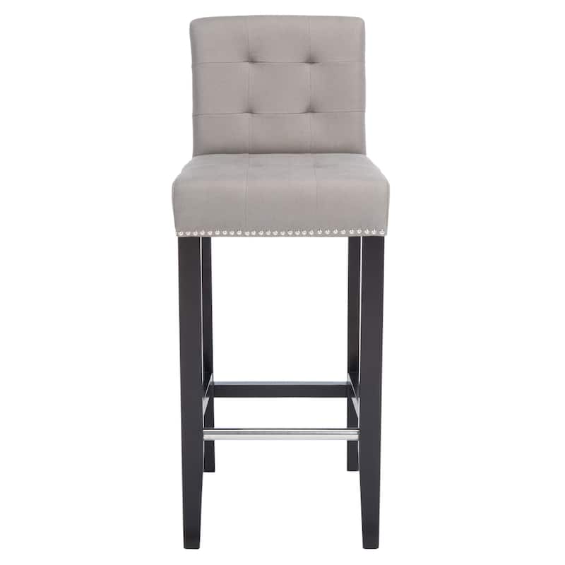 SAFAVIEH Danica Grey Bar 30-inch Stool - 16.7" x 20.1" x 40.6" - 17Wx20Dx41H