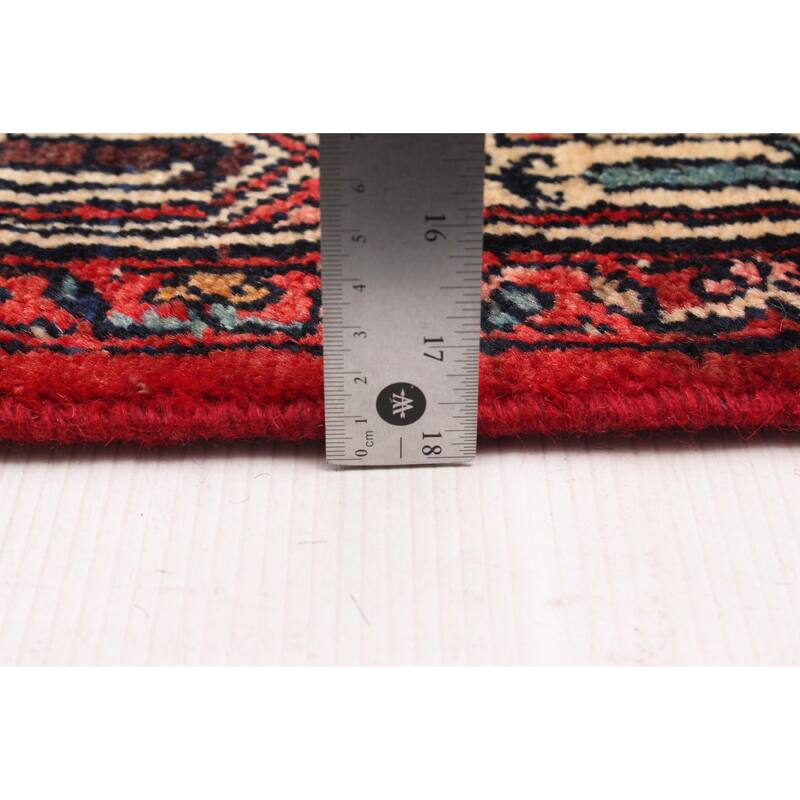 ECARPETGALLERY Hand-knotted Anadol Red Wool Rug - 3'7 x 10'11