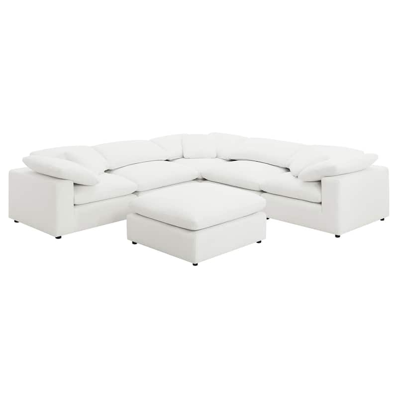 Raleigh 6-Piece Boucle Upholstered Modular Sectional