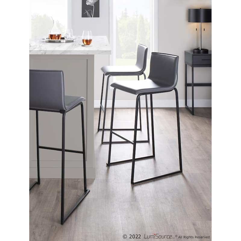 Silver Orchid Mara Upholstered Bar Stool - Set of 2