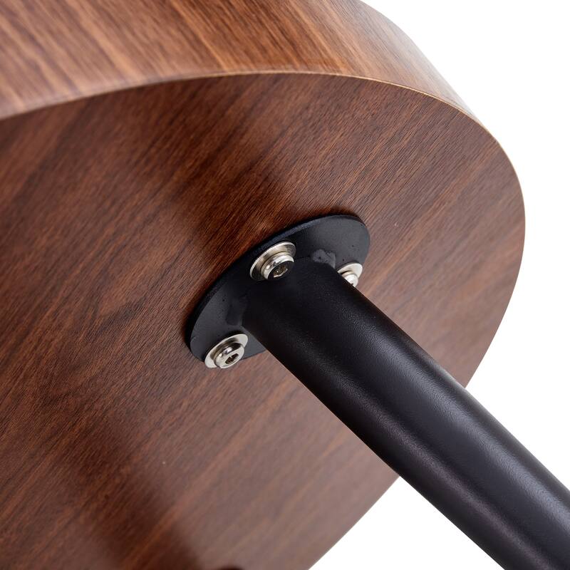 Modern Round Coffee Table - Annular Texture