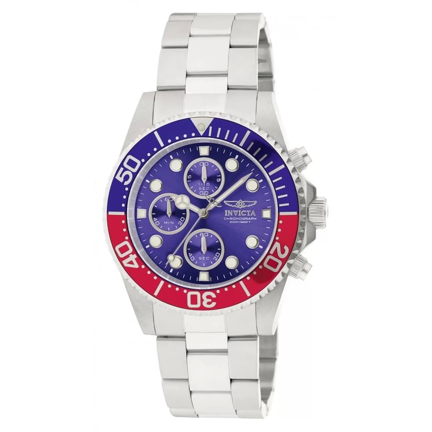 Invicta Men's 1771 Pro Diver Quartz Multifunction Blue Dial Watch