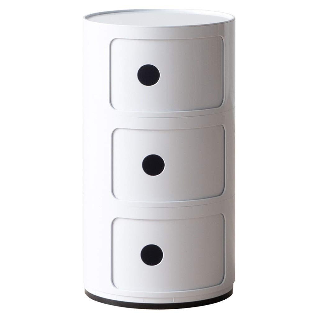 Plastic bedside table 2025 with drawers