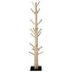preview thumbnail 1 of 4, Mangosteen Tree Floor Coat Rack w/ Iron Stand, 80 Inch Tall, Natural Wood and Black (Size Vary, No Two Are The Same)