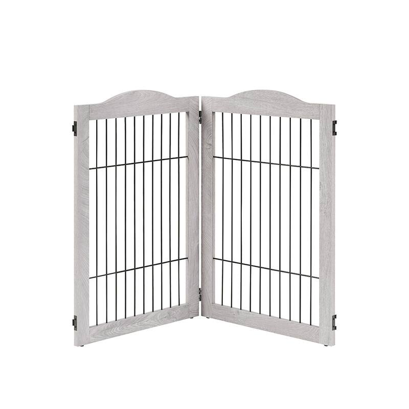 Unipaws Pet Playpen with Wire 6 Panels Freestanding Dog Gate