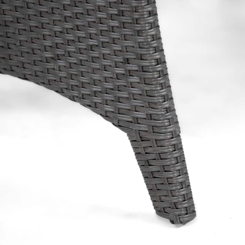 Decker Contemporary 57-inch Wicker Plank-Style Outdoor Dining Table by M&L Co.