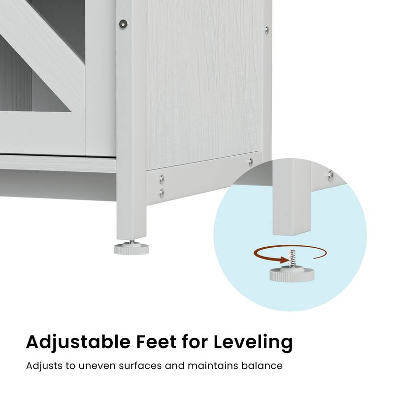 Anmytek 80 Gallon Heavy Duty Metal Aquarium Stand with Cabinet for Fish Tank Accessories Storage