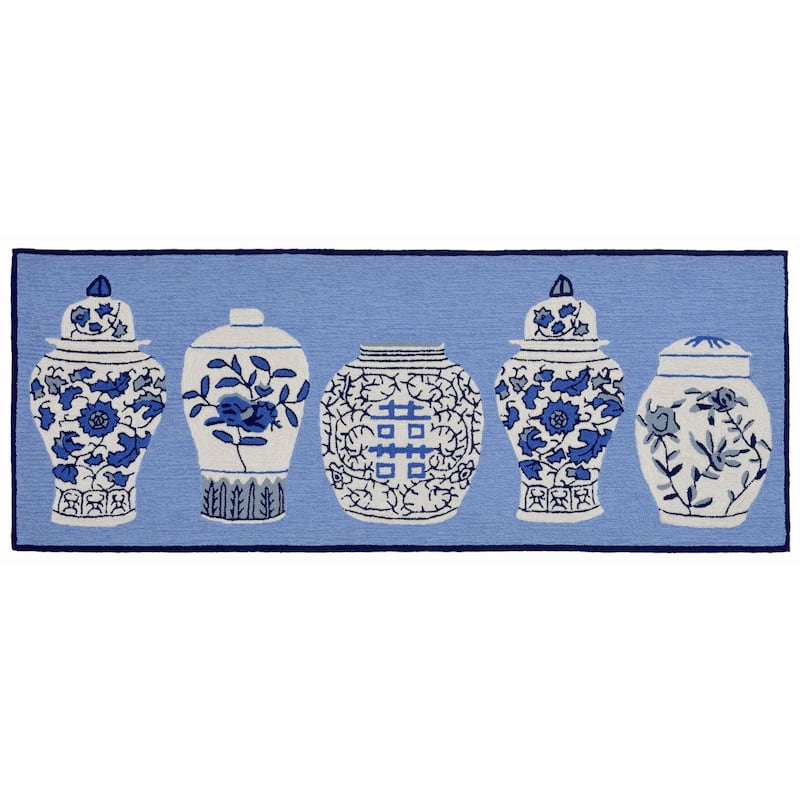Liora Manne Frontporch Ginger Jars Indoor/Outdoor Rug