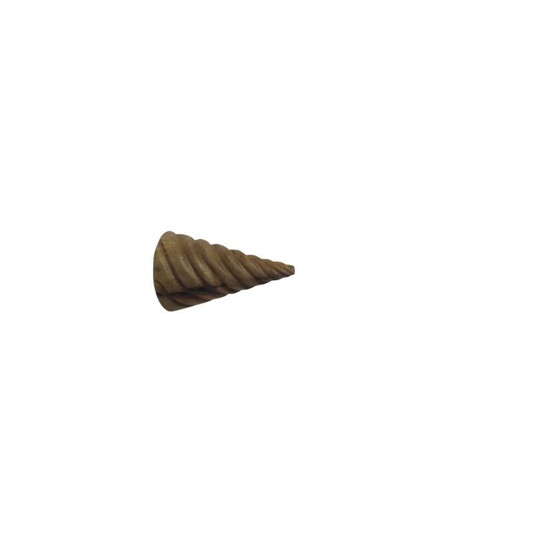 Small Wavy Wooden Christmas Tree - 5.5" - Brown
