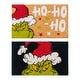 preview thumbnail 5 of 3, Licensed Dr Seuss Grinch Coir 'Ho Ho Ho' and Grinch Smile Graphic Door Mats, 2PK - 1'6" x 2'8"