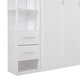 preview thumbnail 11 of 24, Roomfitters Queen/Twin Size Murphy Wall Bed with Shelves, Drawers, LED Lights, Space-Saving Design for Modern Living