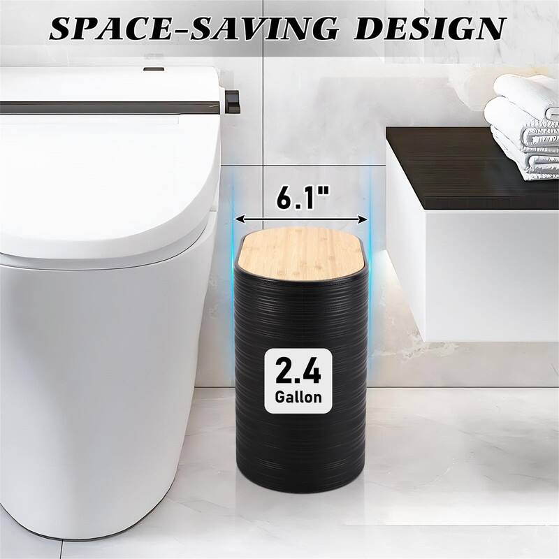 Bathroom Accessories Set with Trash Can - 1 x 1 x 1