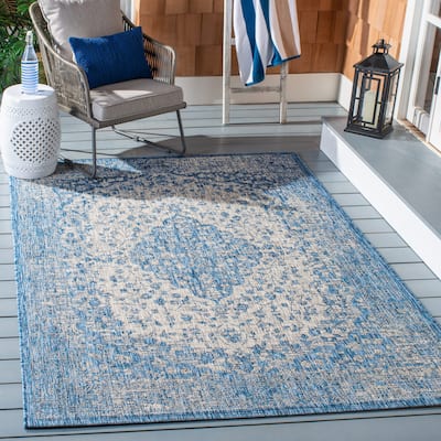 SAFAVIEH Courtyard Boud Indoor/ Outdoor Waterproof Patio Backyard Rug