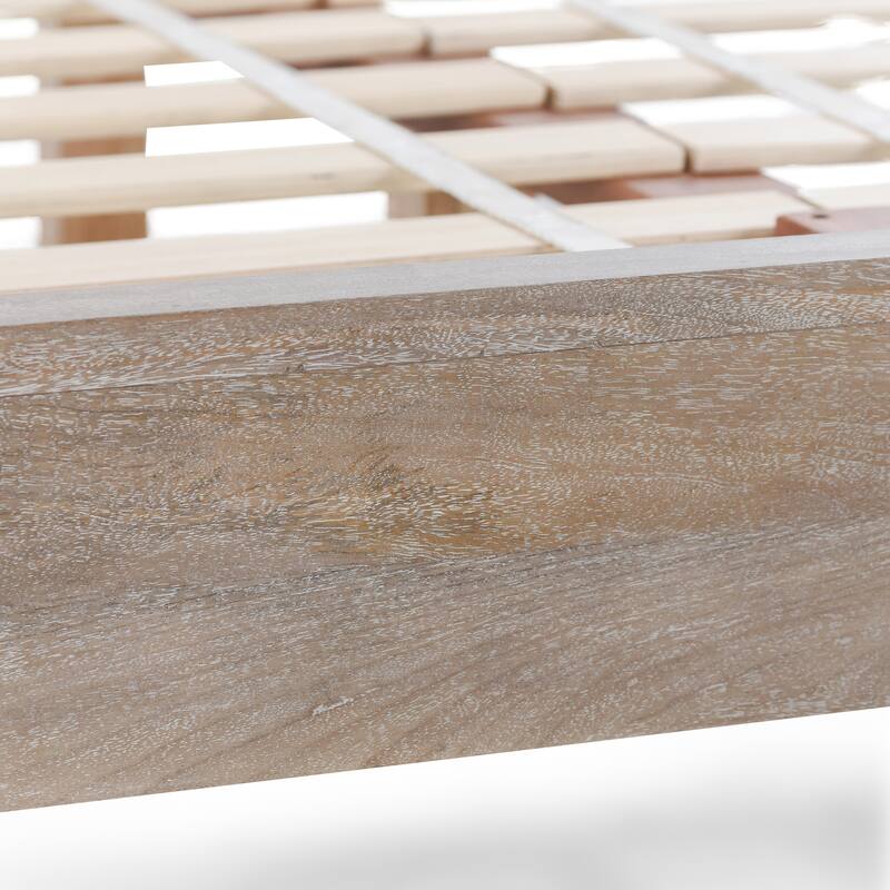 Classic Home Jensen Mango Wood Bed in Light Brown