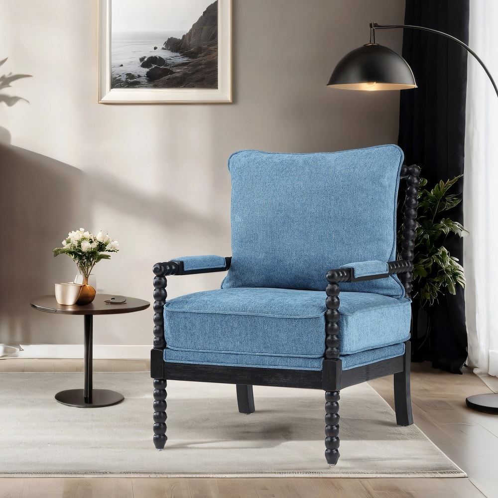 Spindle Chair with Gourd-Shaped Wood Frame