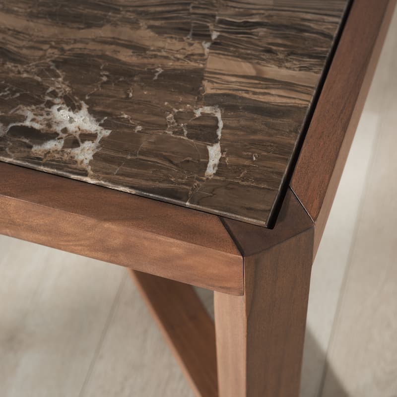 SAFAVIEH COUTURE Bernardi Marble Top Coffee Table - 35"W x 35"D x 35"H