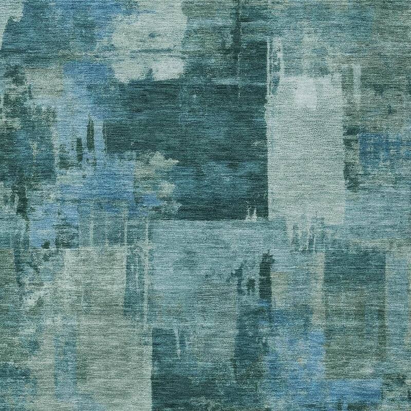 HomeRoots Abstract Transitional Rectangle Outdoor Rug