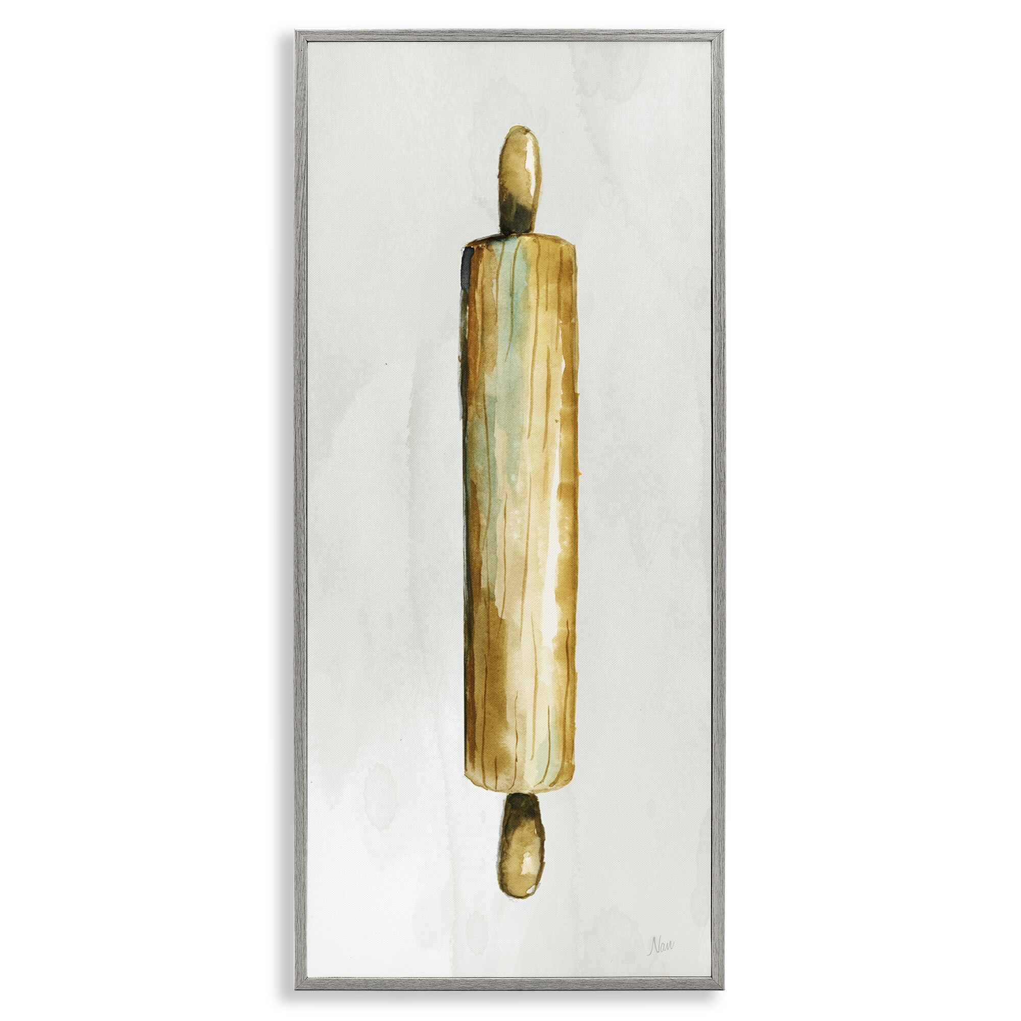 Stupell Rustic Rolling Pin Framed Giclee Art Design By Nan