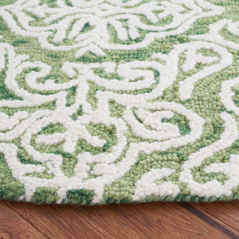 SAFAVIEH Handmade Blossom Mahalia Modern Floral Wool Rug