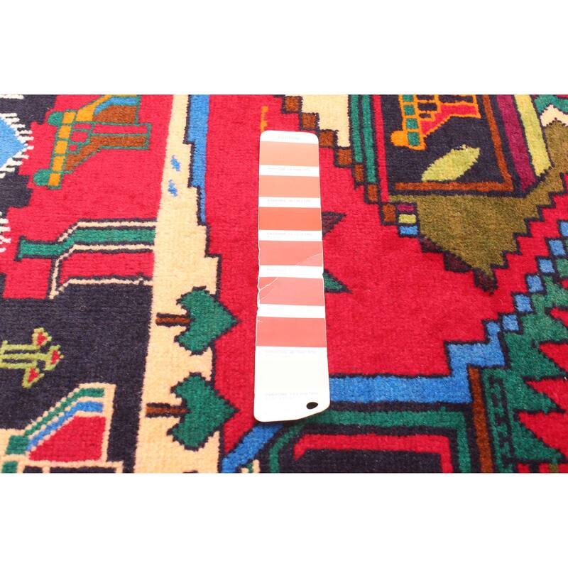 ECARPETGALLERY Hand-knotted Teimani Red Wool Rug - 2'9 x 4'5