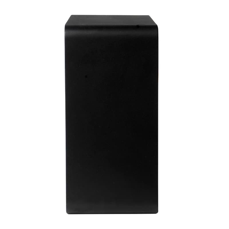 ALFI brand ABST55BM Black Matte Solid Surface Resin Bathroom / Shower Stool