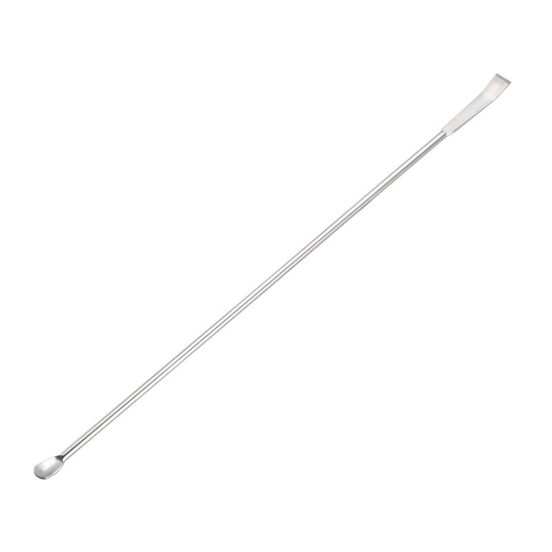 Micro Sampling Spoon Double Head Stainless Steel Mixing Spatula 2Pcs