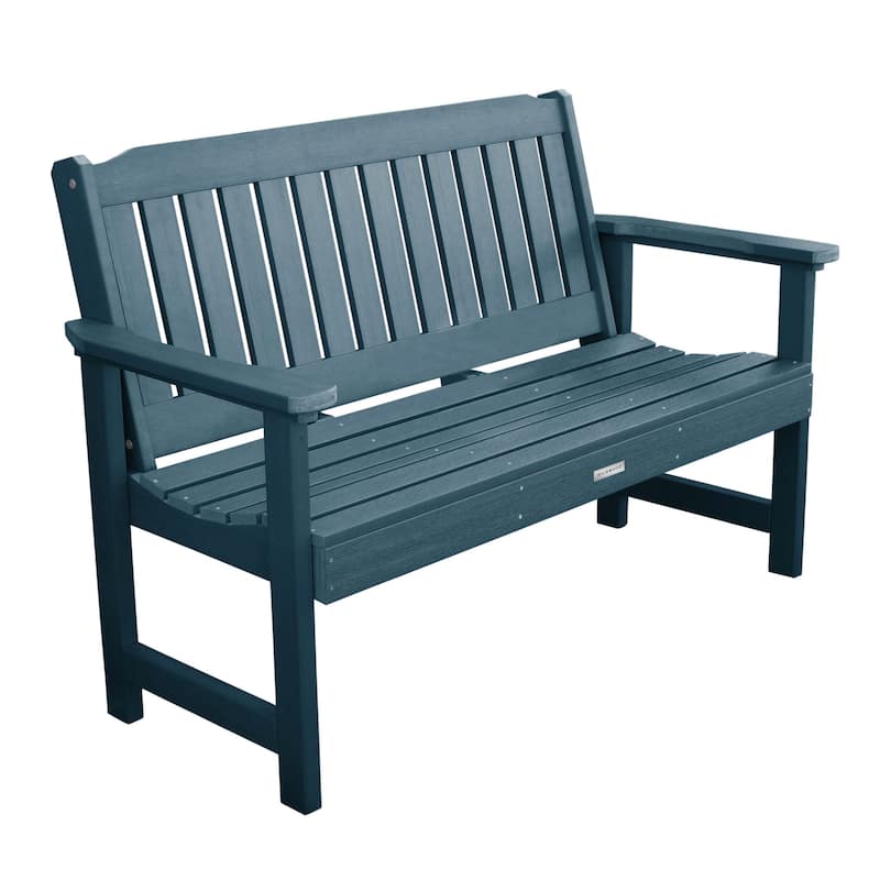HIGHWOOD Lehigh 5-foot Eco-friendly Synthetic Wood Garden Bench - Nantucket Blue