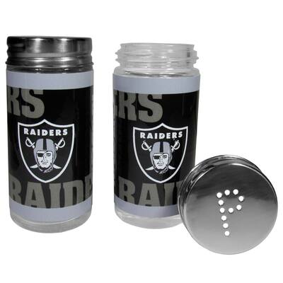 NFL Glass Salt & Pepper Shakers - Las Vegas Raiders